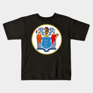 New Jersey Coat of Arms Kids T-Shirt